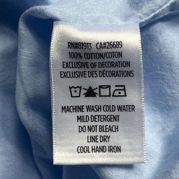 Robert Graham Light Blue Short Sleeve Casual Pattern Button Down Shirt Size XL - Picture 5 of 10